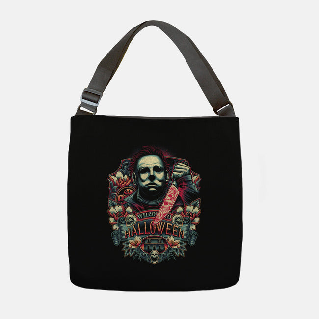 Welcome to Halloween-none adjustable tote-glitchygorilla