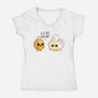 Hot Outside-womens v-neck tee-Naolito