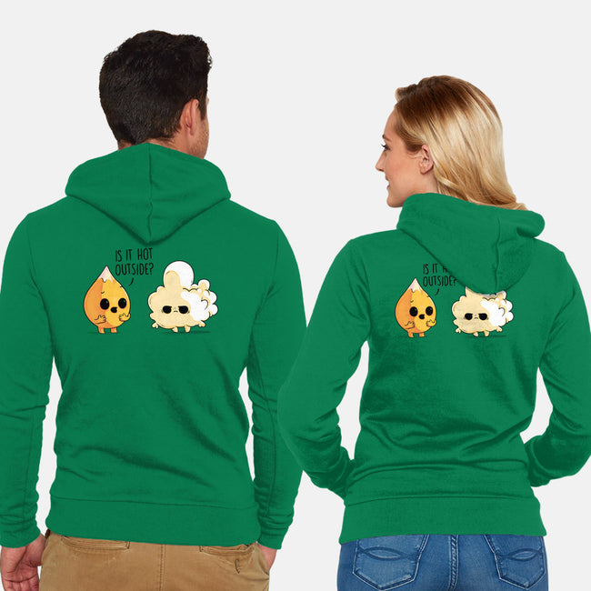 Hot Outside-unisex zip-up sweatshirt-Naolito