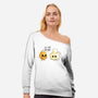 Hot Outside-womens off shoulder sweatshirt-Naolito