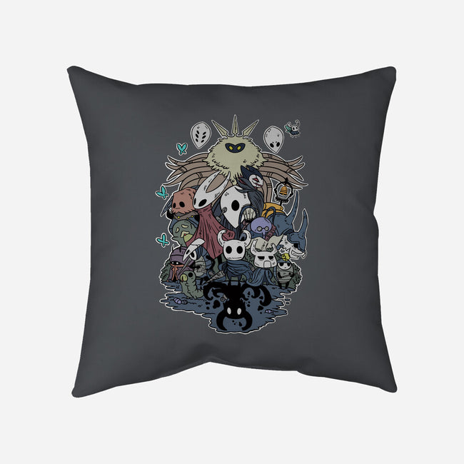 Hollow Party-none removable cover w insert throw pillow-JailbreakArts