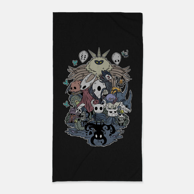 Hollow Party-none beach towel-JailbreakArts