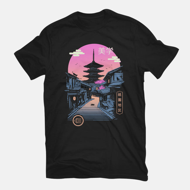 Pagoda Wave Aesthetics-womens fitted tee-vp021