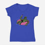 Black Lagoon Vibes-womens v-neck tee-jasesa