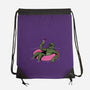 Black Lagoon Vibes-none drawstring bag-jasesa
