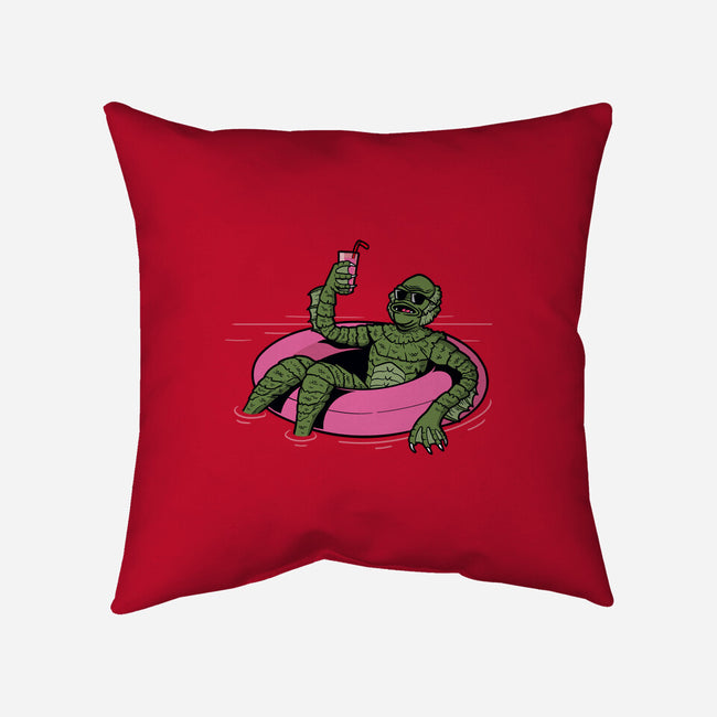 Black Lagoon Vibes-none non-removable cover w insert throw pillow-jasesa