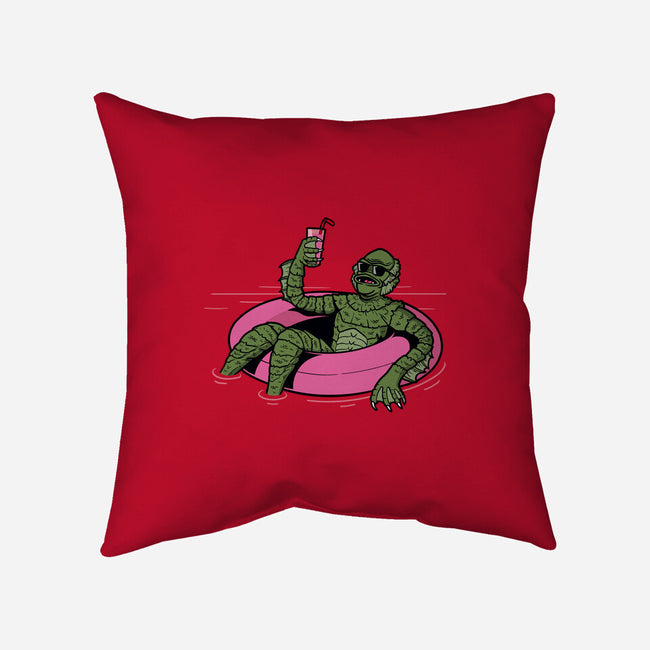 Black Lagoon Vibes-none removable cover w insert throw pillow-jasesa