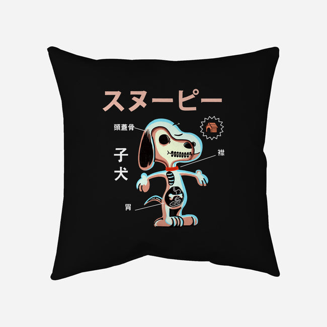 Anatomy of a Dog-none removable cover w insert throw pillow-Diego Gurgell