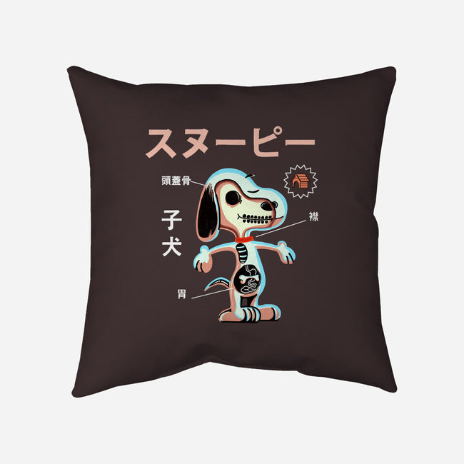 Anatomy of a Dog-none removable cover w insert throw pillow-Diego Gurgell