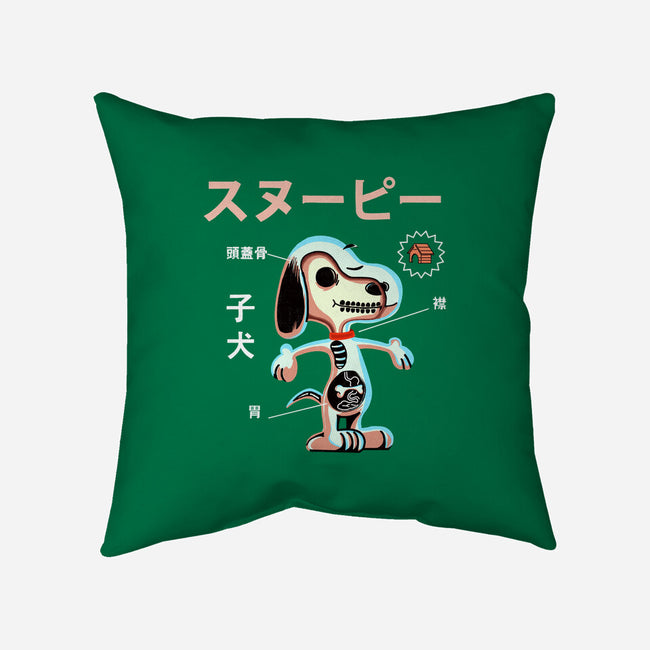 Anatomy of a Dog-none removable cover w insert throw pillow-Diego Gurgell