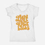 Fight Evil, Read Books-womens v-neck tee-Agu Luque