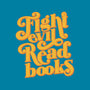 Fight Evil, Read Books-none stretched canvas-Agu Luque