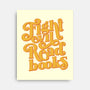 Fight Evil, Read Books-none stretched canvas-Agu Luque