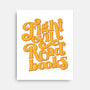 Fight Evil, Read Books-none stretched canvas-Agu Luque