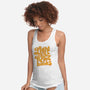 Fight Evil, Read Books-womens racerback tank-Agu Luque
