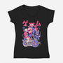 Retro Gang-womens v-neck tee-eduely
