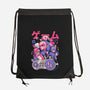 Retro Gang-none drawstring bag-eduely