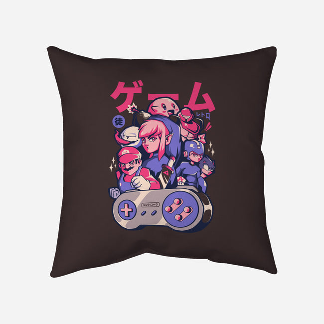 Retro Gang-none removable cover throw pillow-eduely