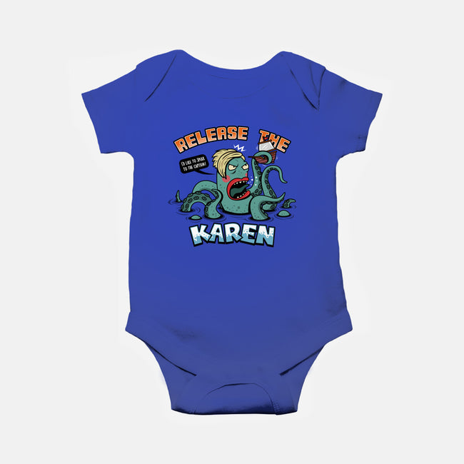 Release the Karen-baby basic onesie-Boggs Nicolas