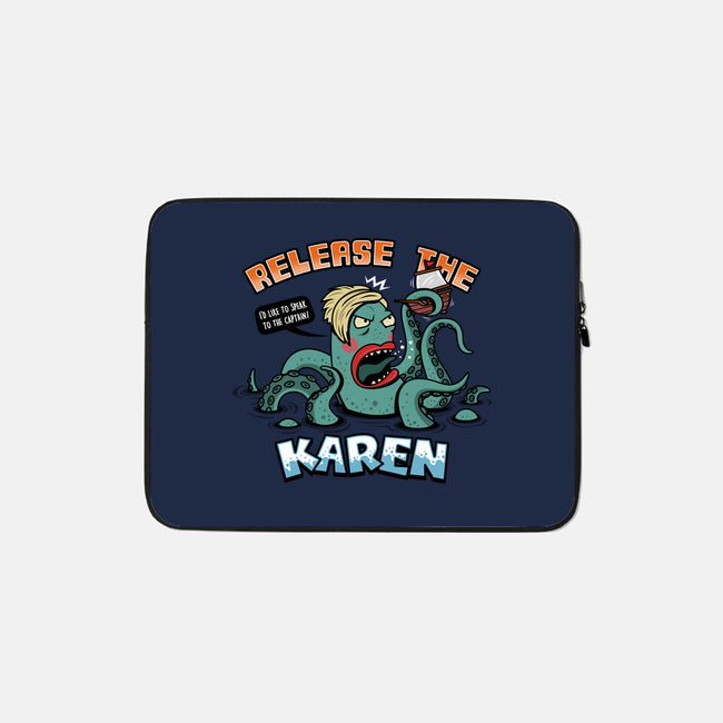 Release the Karen-none zippered laptop sleeve-Boggs Nicolas