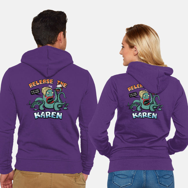 Release the Karen-unisex zip-up sweatshirt-Boggs Nicolas