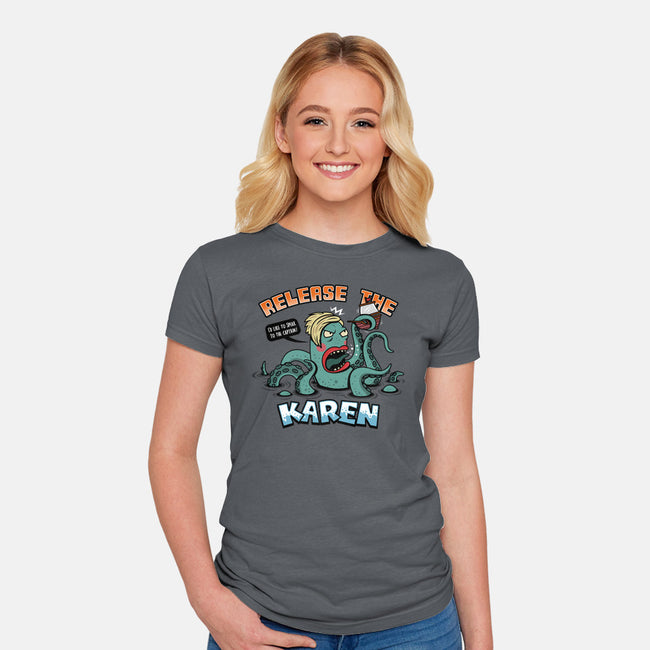 Release the Karen-womens fitted tee-Boggs Nicolas