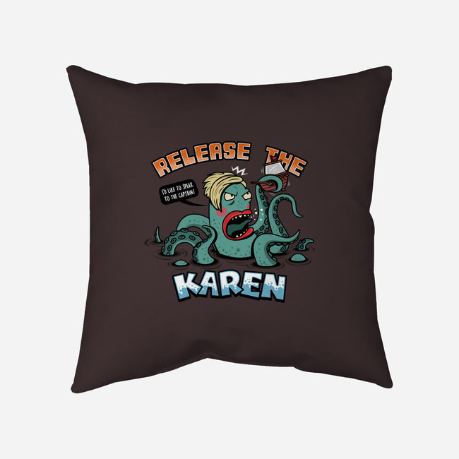 Release the Karen-none removable cover w insert throw pillow-Boggs Nicolas