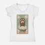 Ace of Paws-womens v-neck tee-Thiago Correa