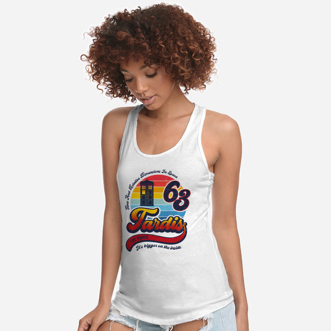 Bigger on the Inside-womens racerback tank-DrMonekers