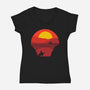 Wild West-womens v-neck tee-Astoumix