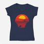 Wild West-womens v-neck tee-Astoumix