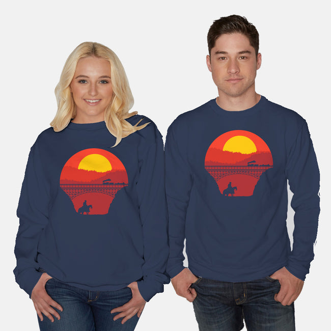 Wild West-unisex crew neck sweatshirt-Astoumix
