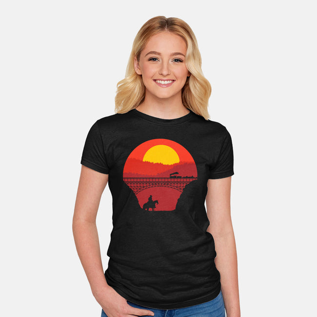 Wild West-womens fitted tee-Astoumix