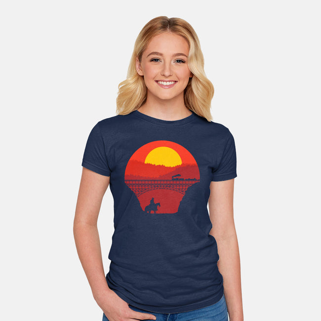 Wild West-womens fitted tee-Astoumix
