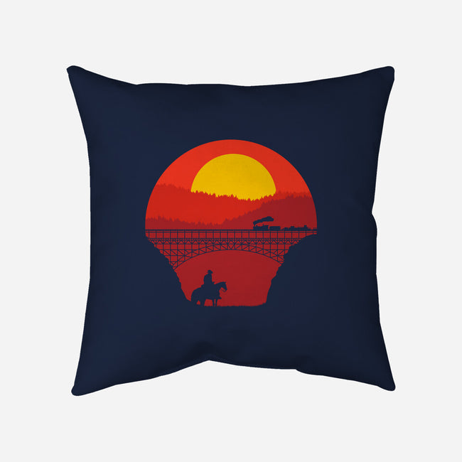 Wild West-none non-removable cover w insert throw pillow-Astoumix