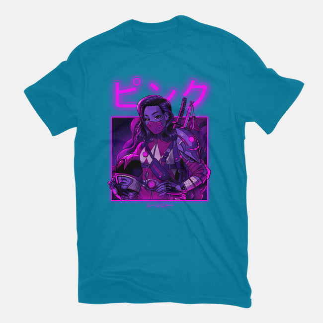 Pink Neon-womens fitted tee-Bruno Mota