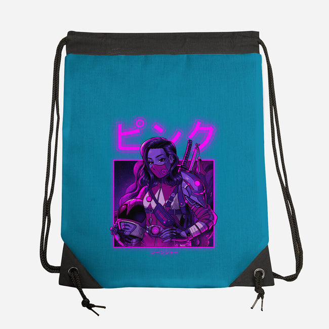 Pink Neon-none drawstring bag-Bruno Mota