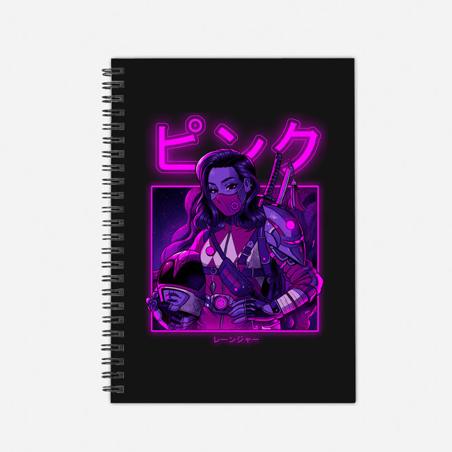 Pink Neon-none dot grid notebook-Bruno Mota