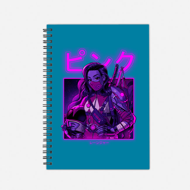 Pink Neon-none dot grid notebook-Bruno Mota