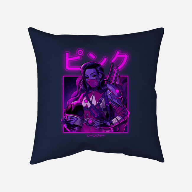 Pink Neon-none removable cover w insert throw pillow-Bruno Mota