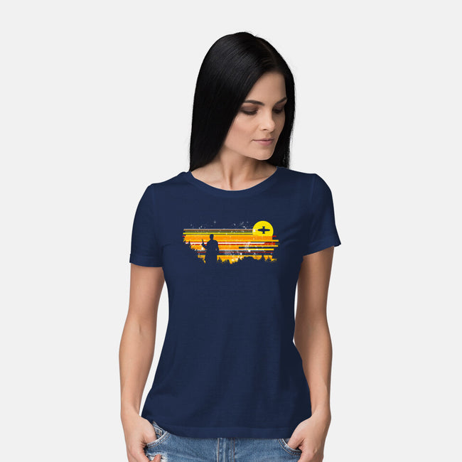 Can't Take the Sky From Me-womens basic tee-kharmazero