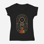 Fly Boldy-womens v-neck tee-BadBox