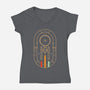 Fly Boldy-womens v-neck tee-BadBox