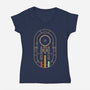 Fly Boldy-womens v-neck tee-BadBox