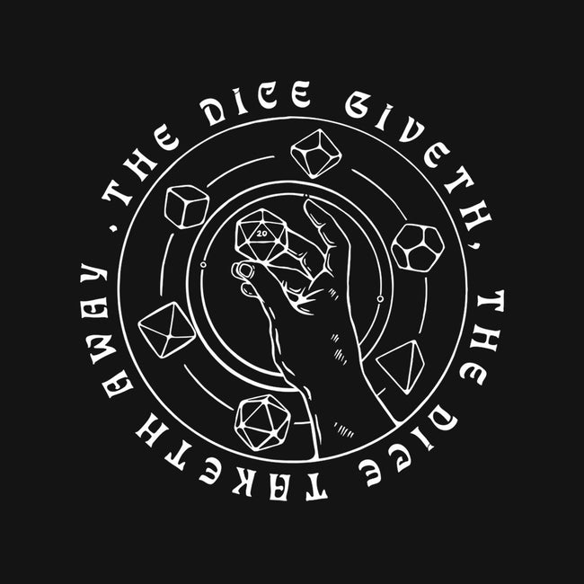 The Dice Giveth-none beach towel-ShirtGoblin