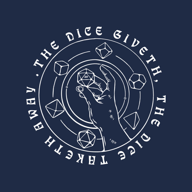 The Dice Giveth-none drawstring bag-ShirtGoblin