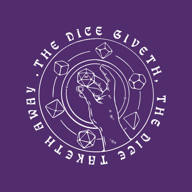 The Dice Giveth-none drawstring bag-ShirtGoblin
