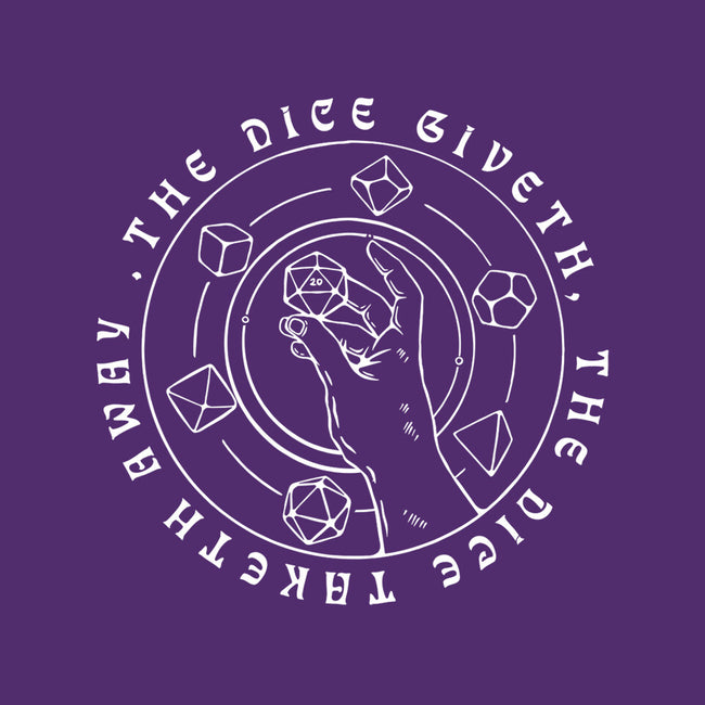 The Dice Giveth-none stretched canvas-ShirtGoblin