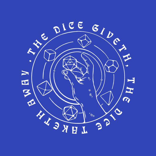 The Dice Giveth-none drawstring bag-ShirtGoblin