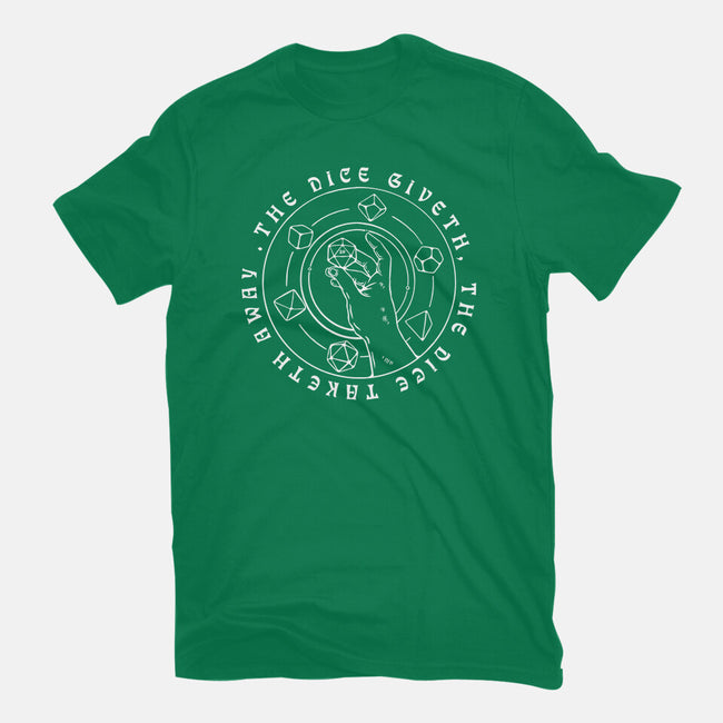 The Dice Giveth-womens fitted tee-ShirtGoblin